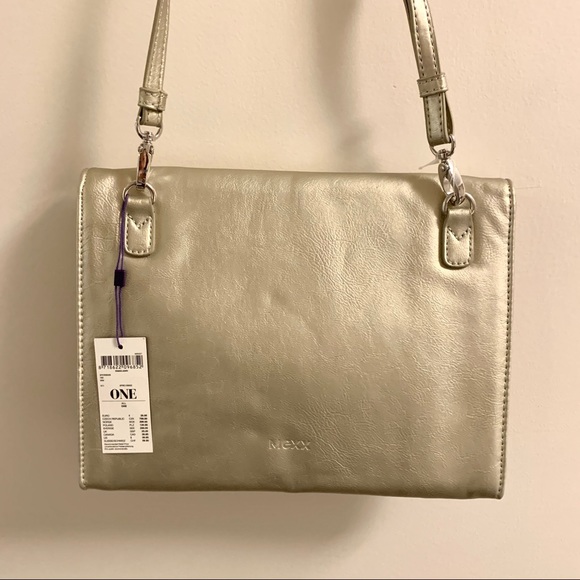 Mexx champagne clutch with removable strap - Picture 4 of 4